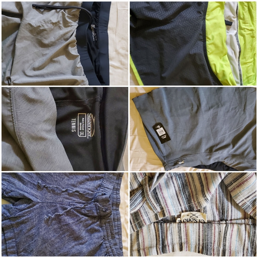 Bundle (5) XL shorts. 1 new w/tags rest almost new